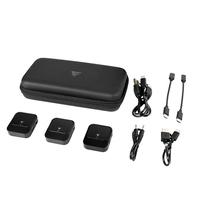 [SPK-2712] KIT 2 MICRFONOS LAVALIER / GAME FACTOR / MCL650 USB C, 2.4GHZ, ULTRA BAJA LAT, CANC DE RUIDO, NEGRO.