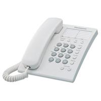 [TEL-16] TELEFONO PANASONIC KX-TS550MEW ALAMBRICO BASICO UNILINEA CON MARCADOR RAPIDO DE 10 NUMEROS CONTROL DE VOLUMEN DE 4 NIVELES BLANCO