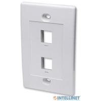 [AC-1705] TAPA FACEPLATE,INTELLINET,163293, 2 PERFORACION BLANCO