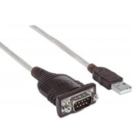 [AC-6442] CONVERTIDOR,MANHATTAN,151849, USB A SERIAL DB9M 1.8M CHIP PL-2303RA