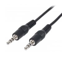 [CB-226] CABLE AUDIO,MANHATTAN,334594, ESTEREO 3.5MM M-M 1.8M NEGRO