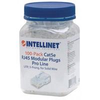 [AC-5450] PLUG RJ45,INTELLINET,790512, CAT 5E UTP SOLIDO PRO 100 PZAS