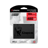[HD-2326] UNIDAD DE ESTADO SOLIDO KINGSTON INTERNO A400 480GB 2.5 SATA3 7MM LECT.500/ESCRIT.450MB/S PC/LAPTOP SA400S37/480G