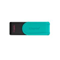 [RAM-4626] MEMORIA FLASH USB KINGSTON DATA TRAVELER EXODIA S 128GB GEN 1 3.2 TIPO A C/TAPA GIRATORIA NEGRO+TURQUESA DTXS/128GB
