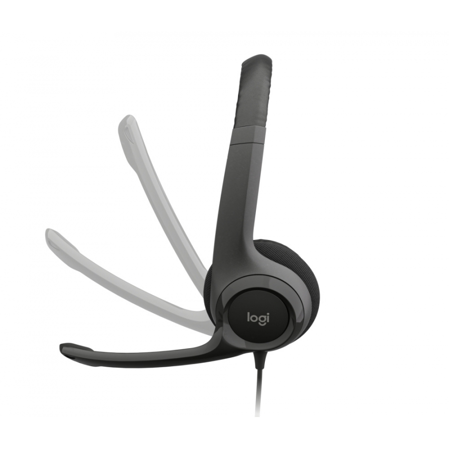 AUDIFONOS DIADEMA LOGITECH H390 SUPRESION DE RUIDO CONTROL DE VOLUMEN USB-C NEGRO
