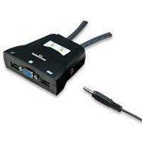 [AC-3437] MUX KVM ,MANHATTAN,151245,MINI USB 2:1 CON CABLES+AUDIO
