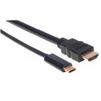 [CB-1340] CABLE USB,MANHATTAN,152235,-C A HDMI M 1.0M 4K@30HZ, NEGRO