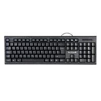 [KB-633] TECLADO - TECHZONE - TZ16TEC01-ALA - QWERTY - ALAMBRICO USB A - 1.30MTRS - TECLAS 104 - NEGRO