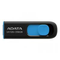 [RAM-3936] MEMORIA ADATA 256GB USB 3.2 UV128 RETRACTIL NEGRO AZUL (AUV128-256G-RBE)