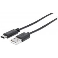 [CB-955] CABLE USB,MANHATTAN,353298,-C V2.0, C-A 1.0M NEGRO 480MBPS