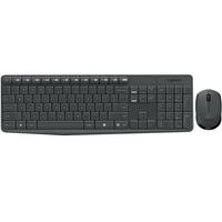 [KB-597] TECLADO Y MOUSE LOGITECH MK235 INALAMBRICO RECEPTOR USB (ESPAÑOL) GRIS