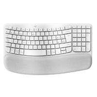 [KB-975] TECLADO LOGITECH WAVE KYES ERGONOMICO INALAMBRICO EASY-SWITCH RECEPTOR BOLT (ESPAÑOL) BLANCO