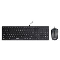 [KB-867] KIT TECLADO Y MOUSE OPTICO QUARONI ALAMBRICO COLOR NEGRO