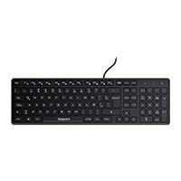 [KB-868] TECLADO ALAMBRICO QUARONI USB 104 TECLAS COLOR NEGRO