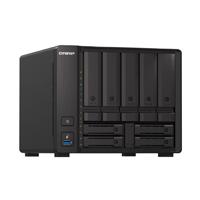 NAS QNAP TS-H973AX-32G/ 9 BAHIAS /5 DE 3,5 4 DE 2,5/NUCLEO CUADRUPLE 2.2GHZ/32GB DDR4 SODIMM HASTA 64GB/2 PTO 2,5 GBE/1 PTO 10 GBE /USB 3.2 X3/ HOTSWAP/ NO INCLUYE DISCOS/AMD RYZEN V1500B