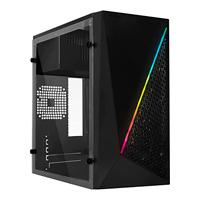[CS-788] GABINETE ACTECK KIOTO GC460 / MINI TORRE / MICRO ATX, MINI ITX / FUENTE 500W / ILUMINACION RGB / PANEL ACRILICO, METAL / NEGRO / AC-933070