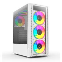 [CS-887] GABINETE GAMER BALAM RUSH DRAGONFLY PERFORM CRYSTAL GM590CW / MEDIA TORRE / ATX, MICRO ATX, MINI ITX / INCLUYE VENTILADOR ARGB / PANEL CRISTAL TEMPLADO / METAL / BLANCO / BR-935975