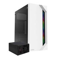 [CS-978] GABINETE ACTECK VIKEN GM434 / MEDIA TORRE / MICRO ATX, MINI ITX / FUENTE 500W / ILUMINACION RGB / PANEL CRISTAL TEMPLADO, METAL / BLANCO / AC-935708